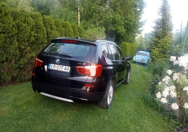 BMW X3 cena 58000 przebieg: 140000, rok produkcji 2011 z Kraków małe 466